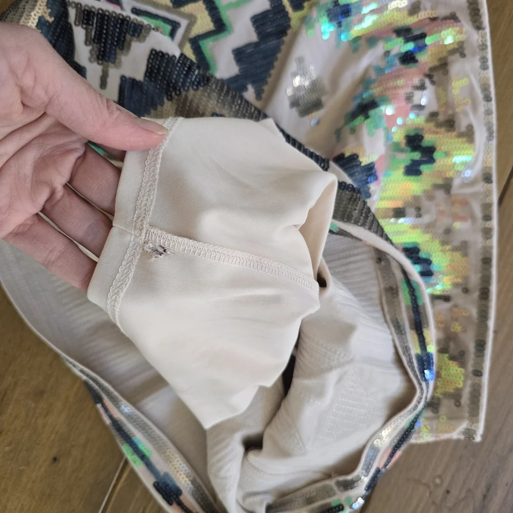 Express Aztec Multicolor Geometric Mini Skirt - Picture 7 of 8